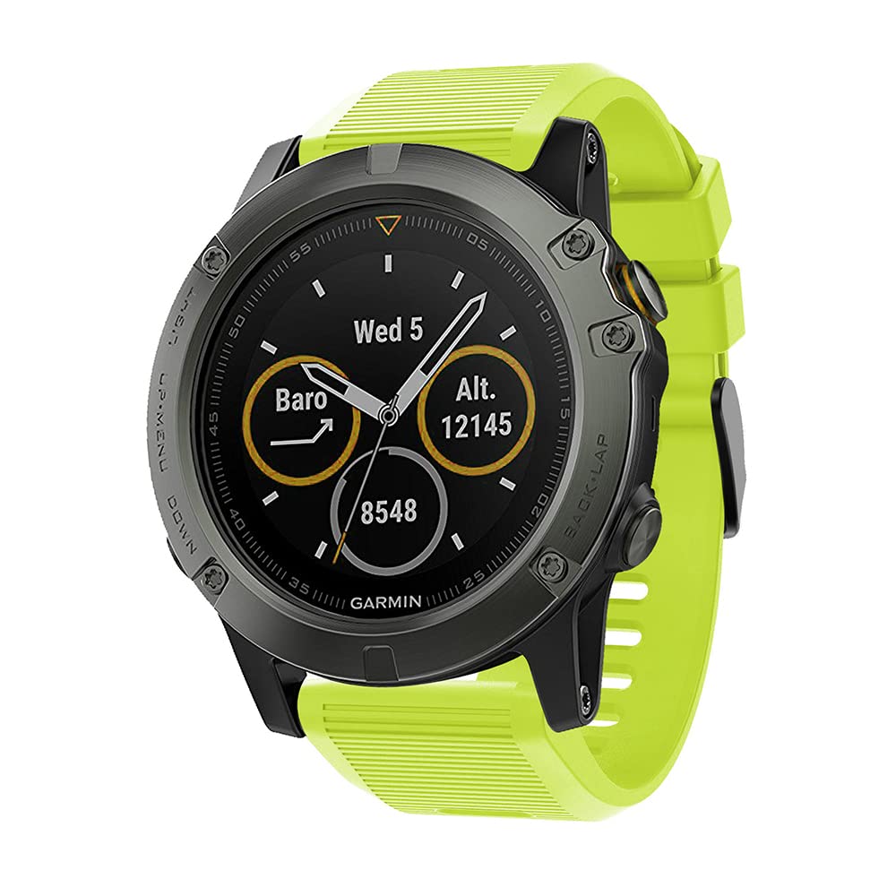 REYDA Silicone Strap Compatible with Garmin Fenix 7X/7X Pro/6X/6X Pro/5X/5X Plus/3/3 HR - Image 2