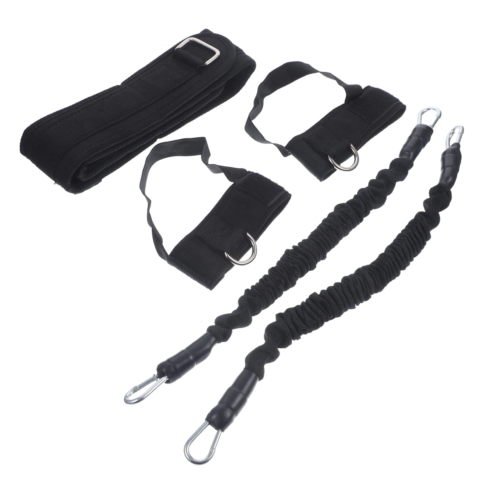 Basketball Jump Trainer Vertical Resistance Bands 40lb Latex Leg Strength Pulling Bands Set Professional Basketball Exercise Tool for Plyometric Training and Muscle Power-image-12