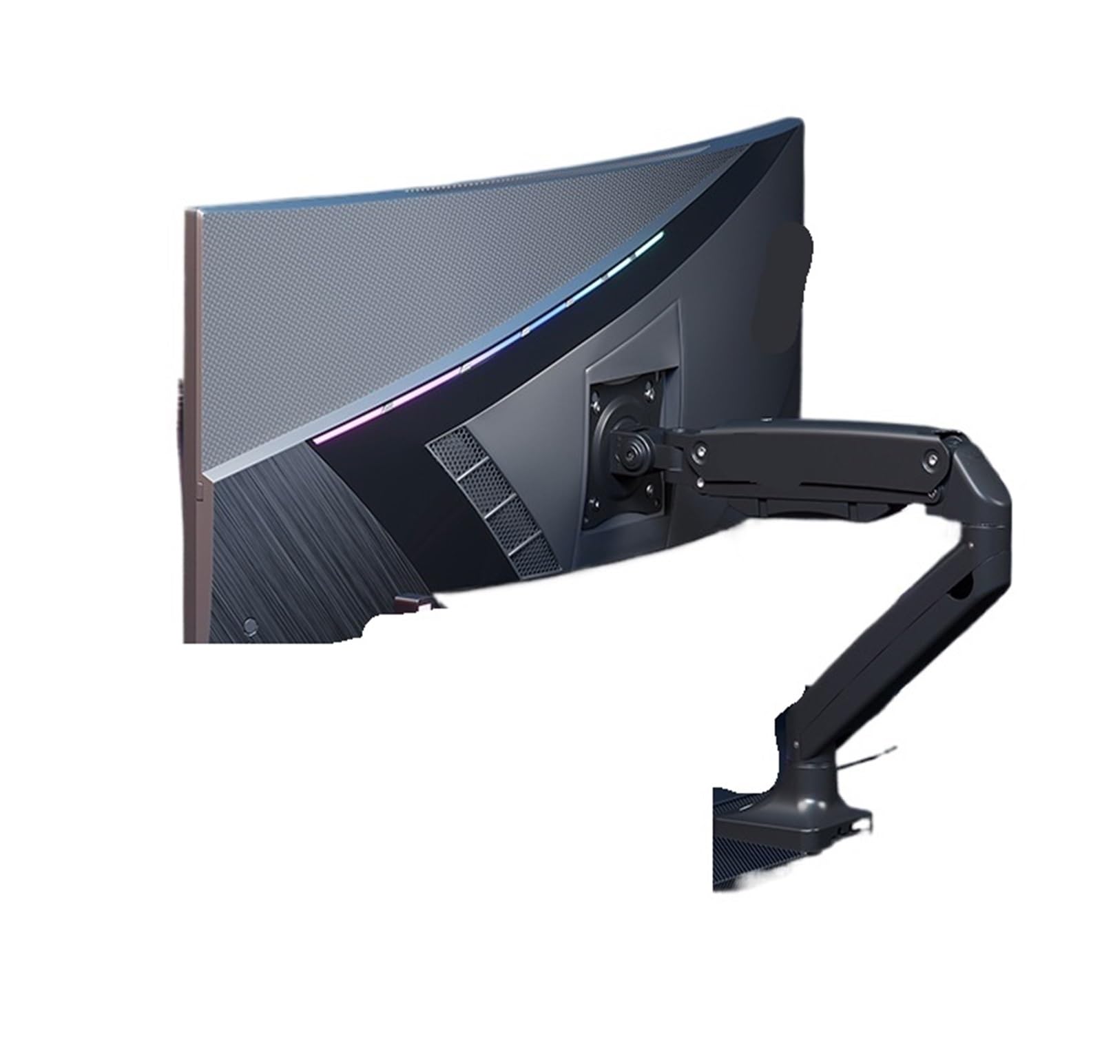 OPTEPYOE Monitor stand with inverted dual-screen desktop, height adjustable and rotatable