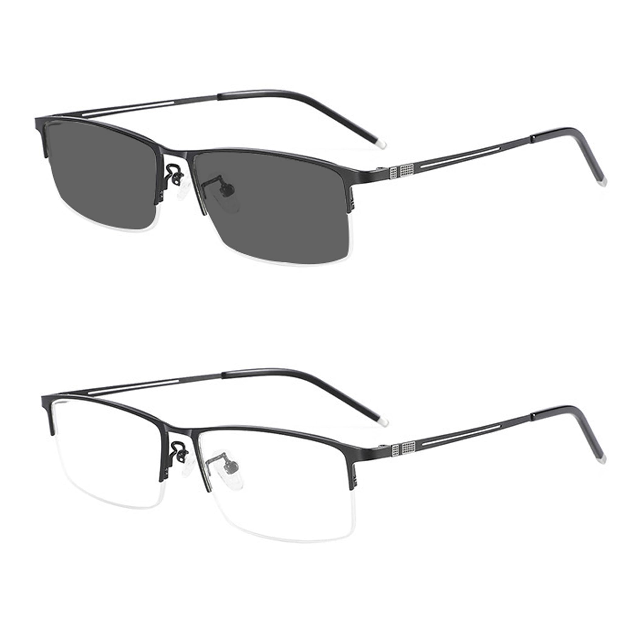 bullabulling Photochromic Reading Sunglasses Spring Hinge Blue Light Blocking Glasses Transition Sun Readers