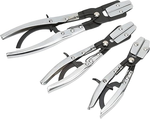 Kit de alicates de abrazaderas de manguera, alicates de ahorro de manguera de refrigerante, alicates de acero al carbono a prueba de óxido, 3