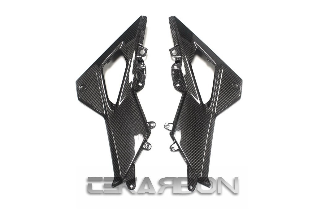 Replacement for Side Panels, Honda Grom 125 (2016-2018), Carbon Fiber, 2x2 Twill Weave