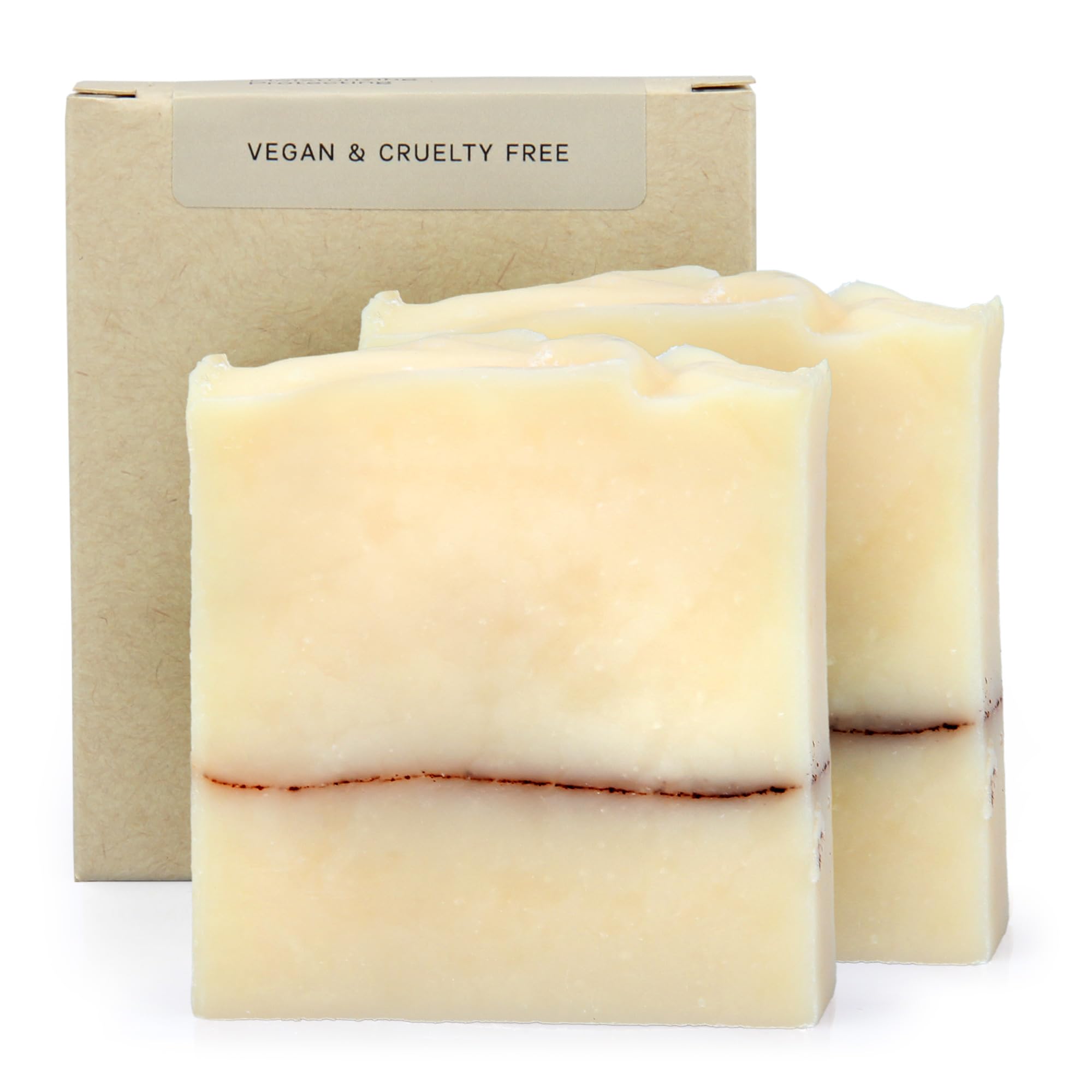 Shea Butter Soap Bar - Cold Processed, Natural, for Man & Woman, Moisturizing Softening, Handmade, no Parabens or Sulfates, Vegan & Cruelty Free. (Pack of 2) 4.2 Oz Each