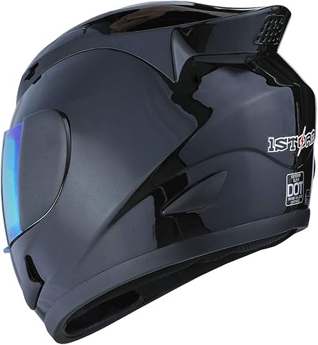 Miniatura 8 de 1Storm - Casco de cabeza completa para motocicleta, diseño de calavera mecánica HJDJ11