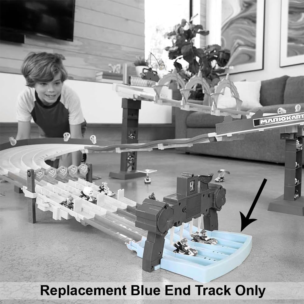 Replacement Part for Hot-Wheels Mario Kart Rainbow Road Playset - GXX41 ~ Replacement Blue End Track
