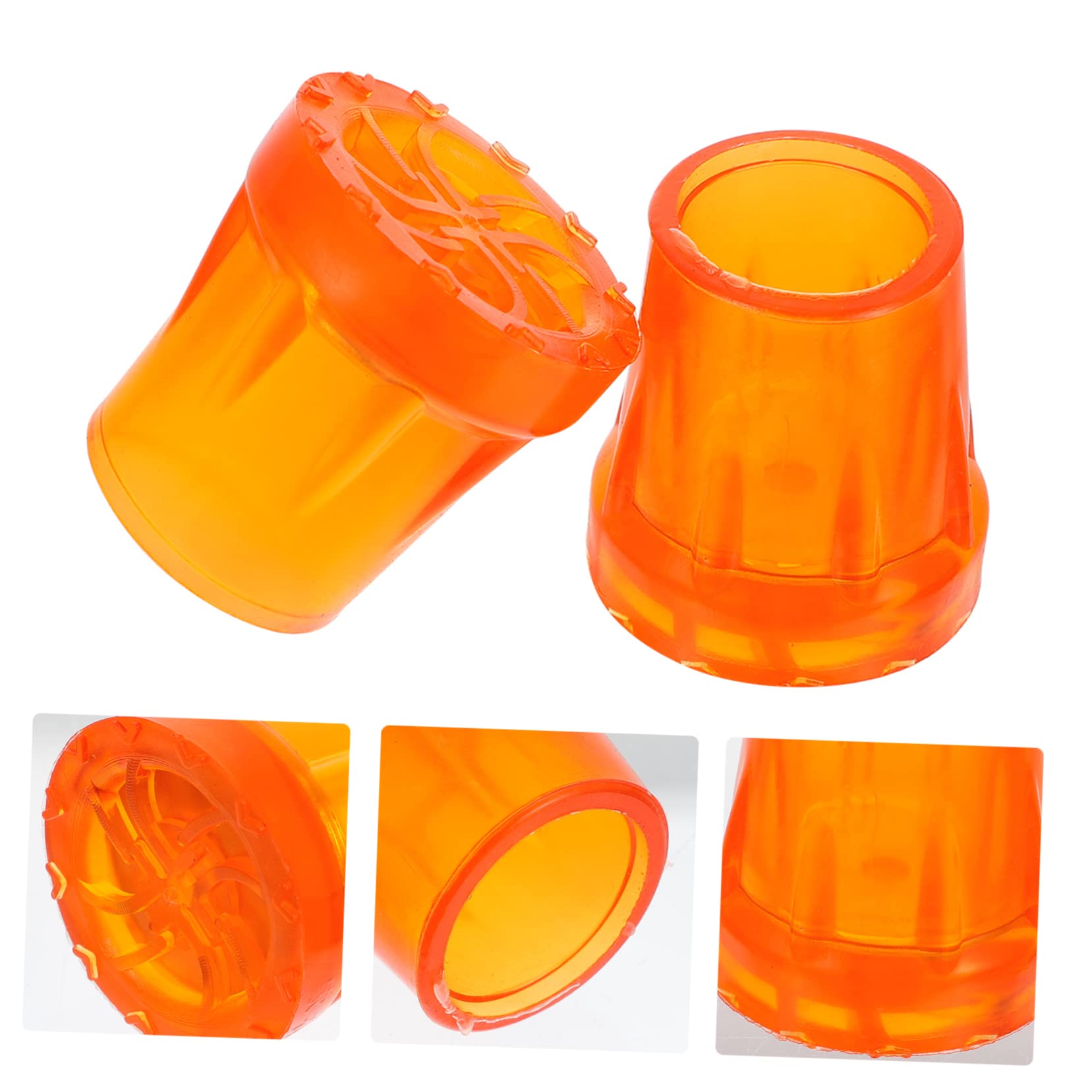 2 Series Protector De Pierna Para Muletas Cubiertas Antideslizantes Para Pies De Muleta Accesorios De Protección Para Andadores Material De Piezas*2