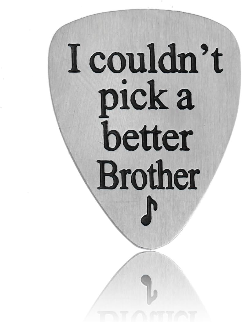 I Couldn’t Pick A Better Brother Musical Guitar Pick Men Jewelry Gift for Brother - Image 5