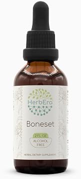 HerbEra Boneset B60 Alcohol-Free Herbal Extract Tincture, Super-Concentrated Boneset Eupatorium perfoliatum Dried Herb 2 fl oz
