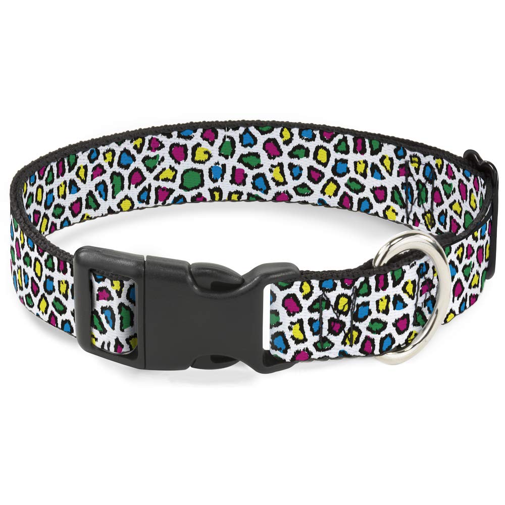 Collier motif léopard blanc Buckle Down pour choyer votre petit compagnon