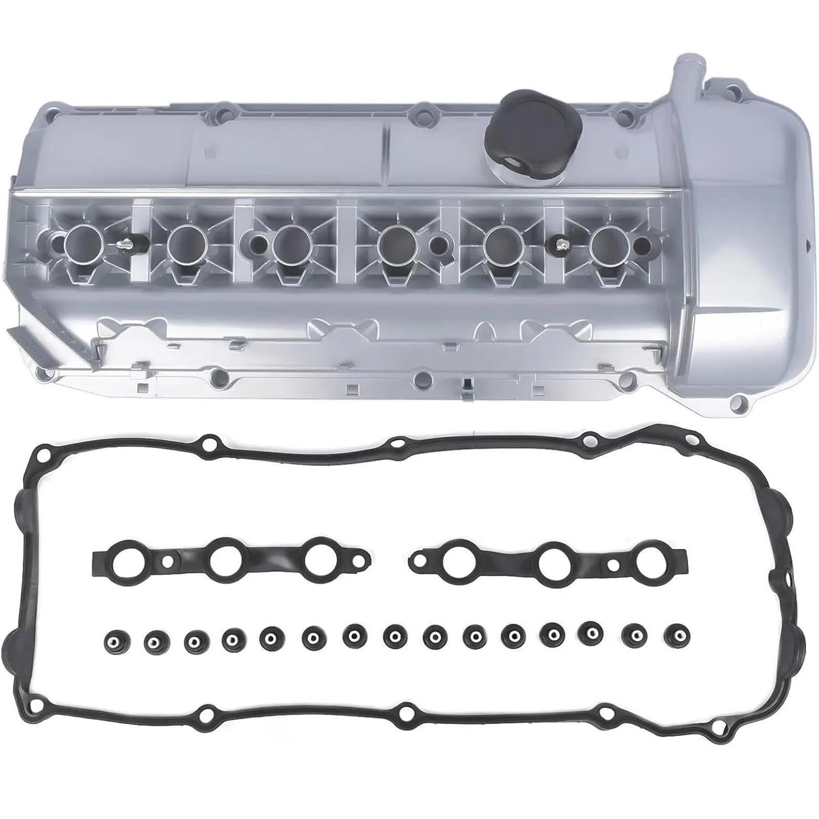 Cappucci antipolvere per pneumatici auto Per BMW 2003-2006 per coperchio valvole motore con guarnizione bulloni tappo per