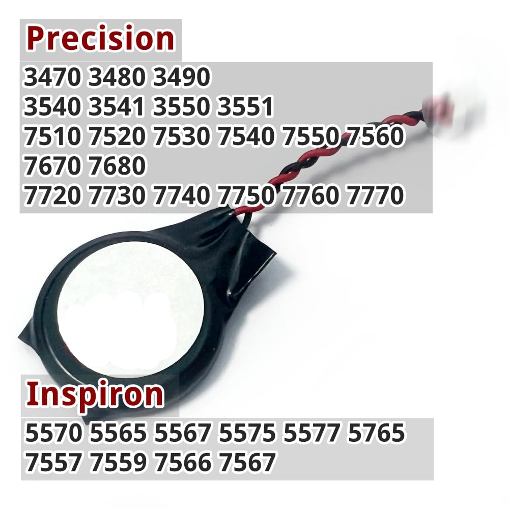 Bateria CMOS do Dell Latitude D610 D620 D630 D820 D830 M90, Latitude 5280 E6440 E7240 E7470 E5540 E5430 E5450 E5470 E5480 E5490 E5570 Motherboard CMOS Battery