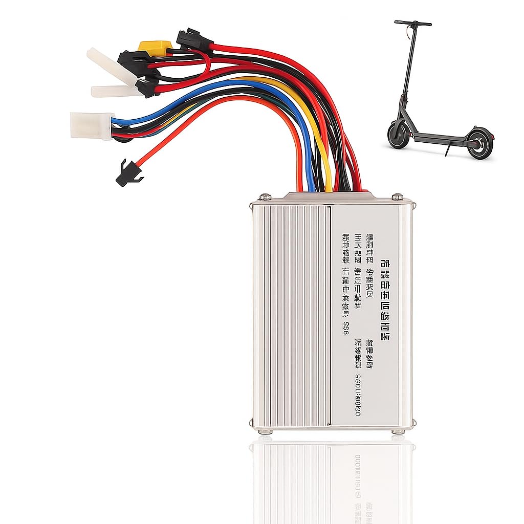 Contrôleur de Scooter électrique 48 V 20 A Contrôleur de Moteur pour M4 Type à 2 Roues, controleur Trottinette Electrique sans Balais avec Rainures
