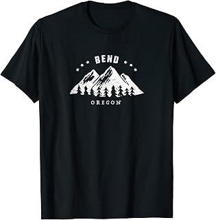 Bend Oregon Vintage Mountains Outdoor T-Shirt