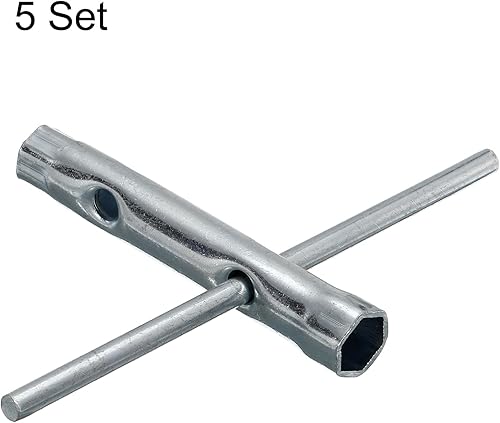 Miniatura 3 de uxcell Llave de bujía de encendido de 0.315-0.394 in, llave hexagonal de doble extremo, 5 piezas