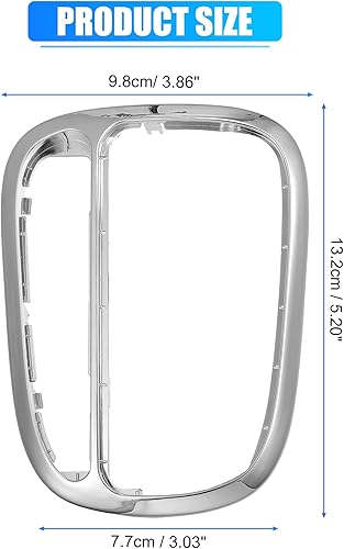 Miniatura 7 de X AUTOHAUX Cubierta de palanca de cambios central, bisel, panel cromado, caja de cambios de repuesto, para Mercedes Benz C240 C320 CLK320 CLK500