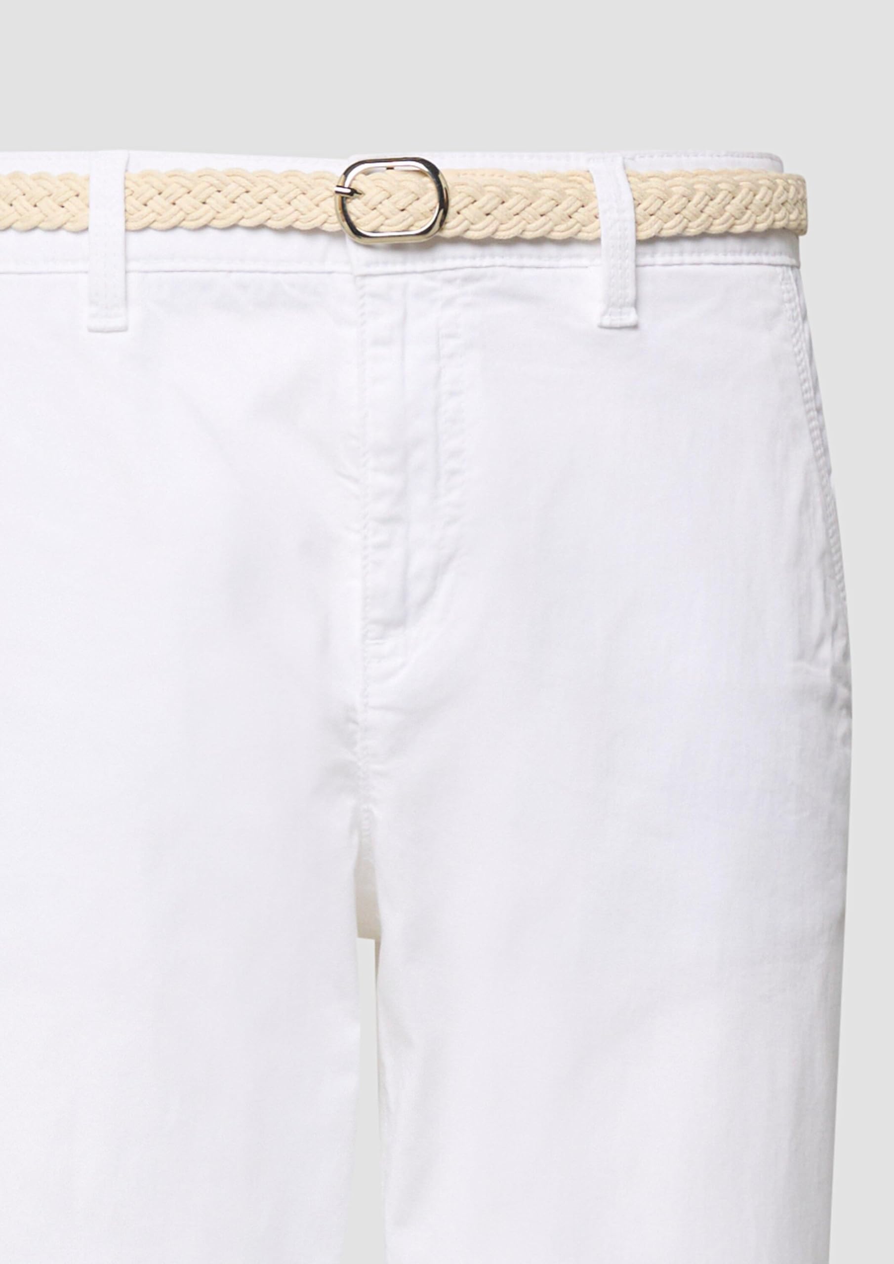 s.Oliver Damen Chino mit Gürtel Chino mit Geflochtenem Gürtel