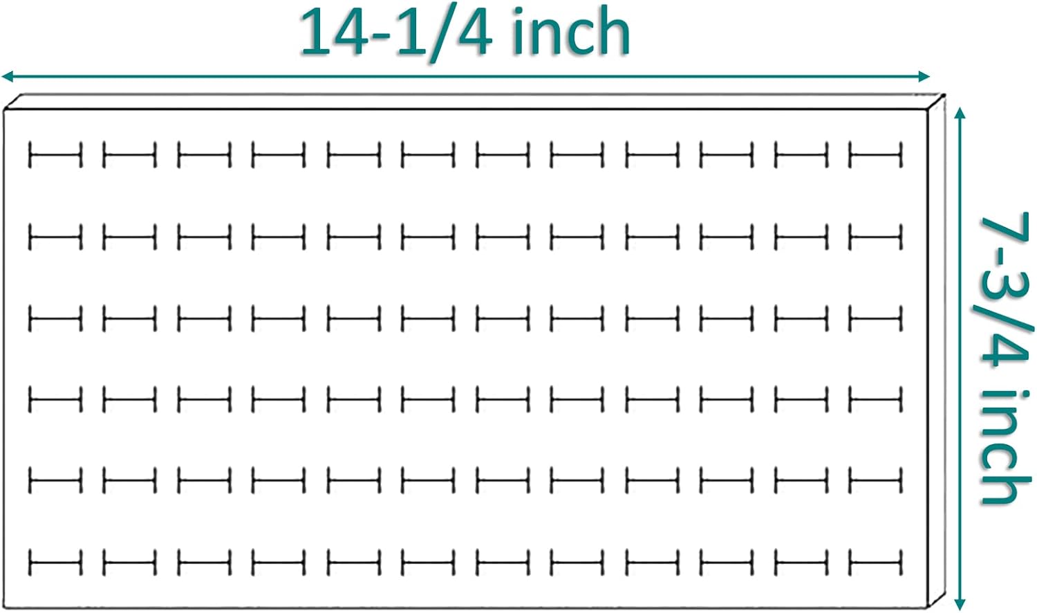 TheDisplayGuys For Your Modern Living 2-Pack 72-Ring Holders Velvet Foam Padding Jewelry Inserts - Tray/Case Liners - Retail Display, Storage (Gray) by The Display Guys - Image 9