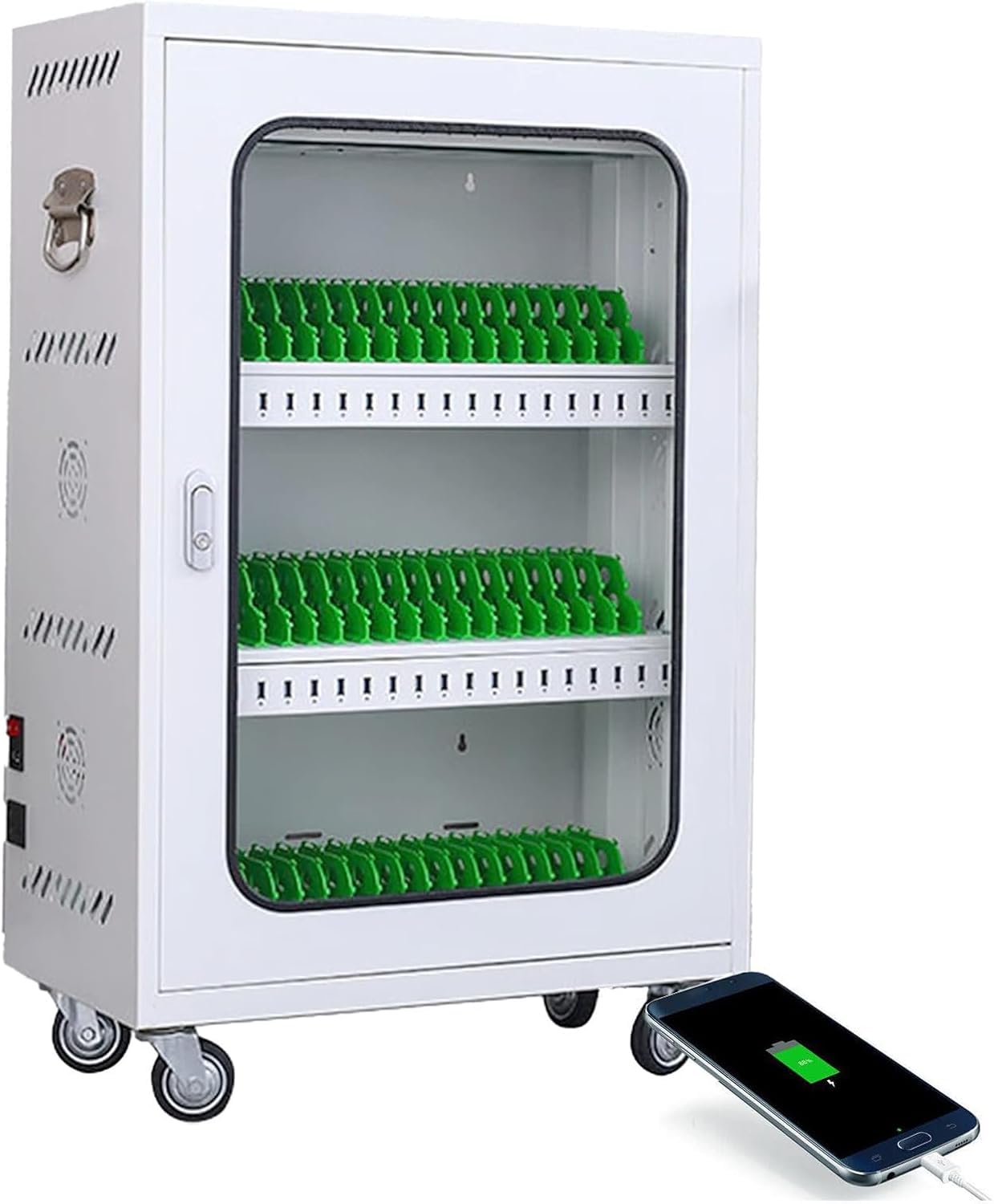 GTHTUHFD Rechargeable Cell Phone Charging Station 40-Slot Mobile Phone Storage Locker Secure Usb Charging For Meeting Rooms & Classrooms For Devices,One Color-60 Slots