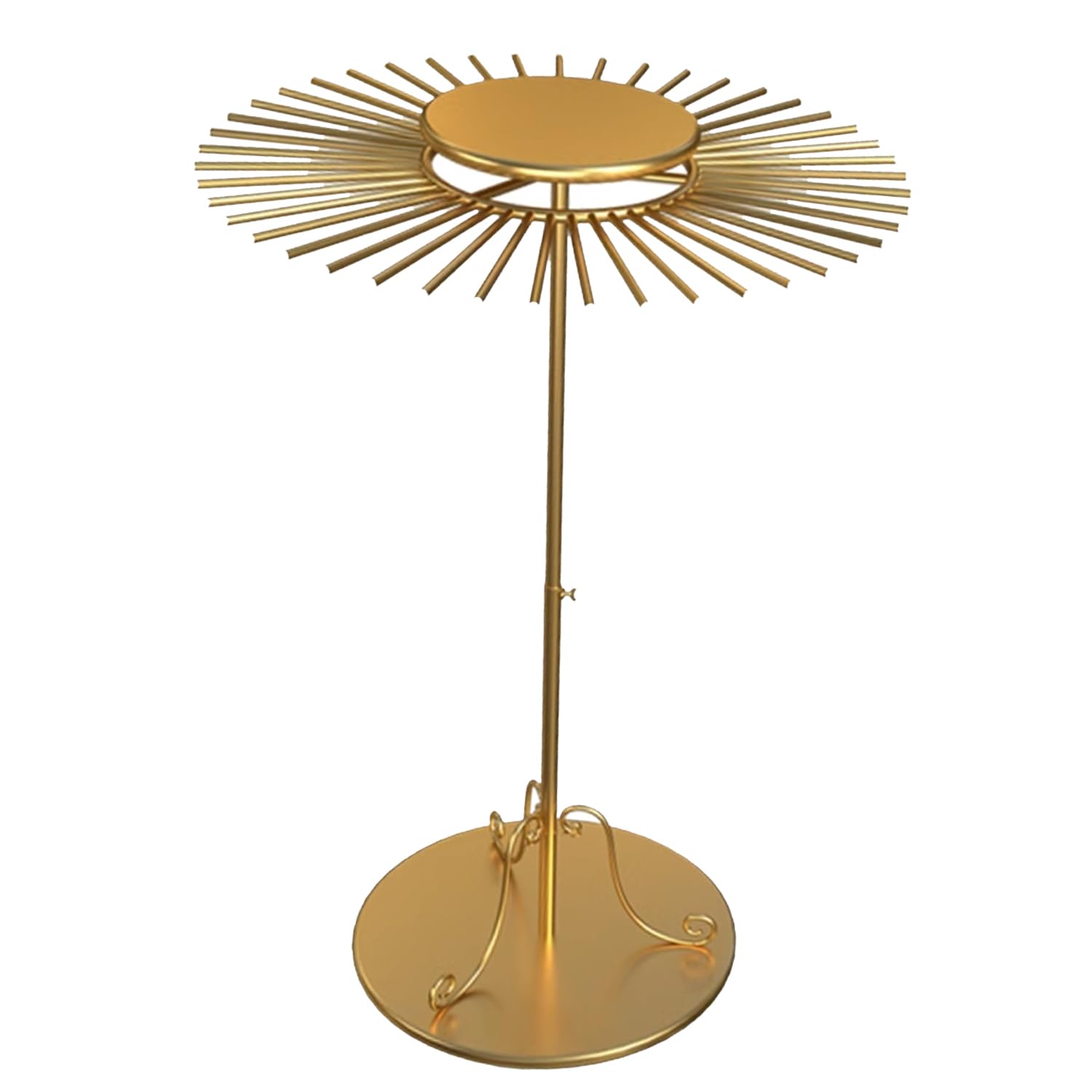 Expositor de Corbatas y Bufandas para Venta al por Menor, Perchero para Cinturones y Corbatas, Altura Ajustable con rotación de 360°, Soporte para Cinturones, Bufandas y chales, or
