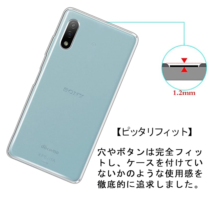 SONY Xperia Ace II 水色本体 ケース2種 ガラスフィルム付属