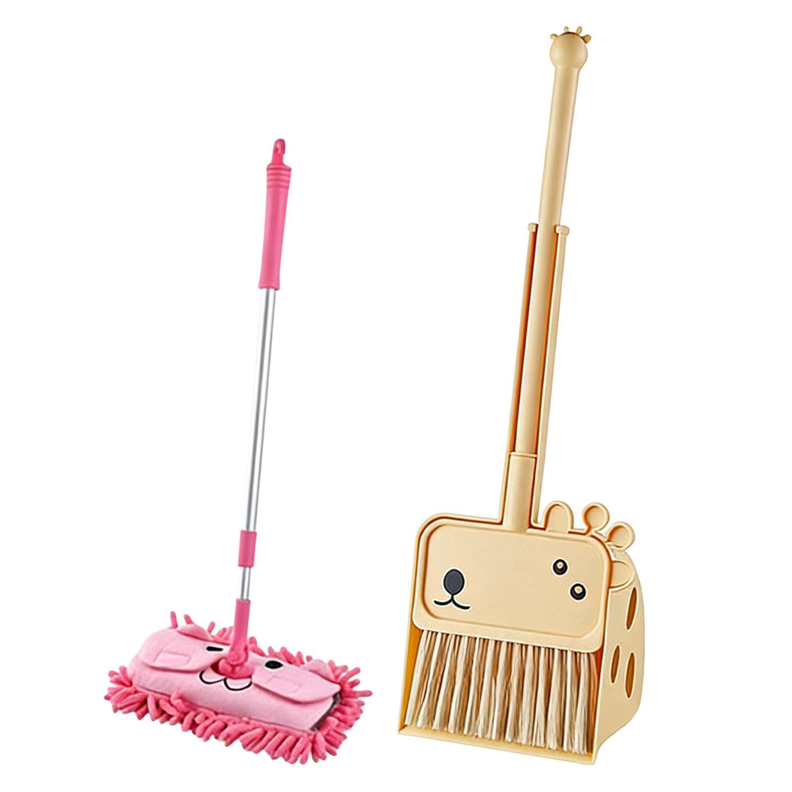 Set da gioco per pulizia per bambini Set di per scopa Giocattolo educativo per le pulizie | Kit di pulizia per giochi di finzione per bambini, casa, camera da , cucina, giochi di ruolo, c