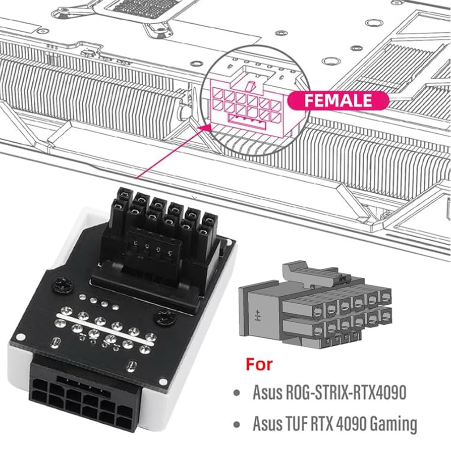 Nfhk 12vhpwr Atx3.0 Pci-e 5.0 Adaptador Modular De Alimentac | Meses