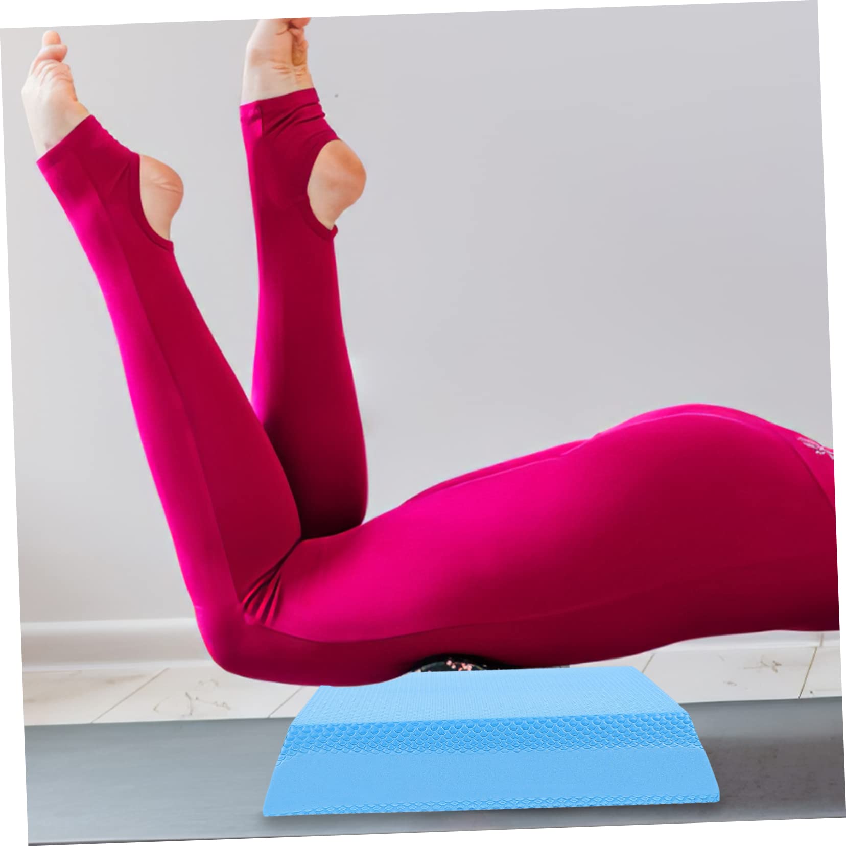 TOYANDONA Cojín de Yoga para Entrenamiento de Equilibrio, TPE Azul Portátil