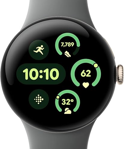 Miniatura 4 de Google Pixel Watch 3 (1.614 in) - Reloj inteligente Android con seguimiento de frecuencia cardíaca, funcionamiento avanzado de Fitbit, Fitness