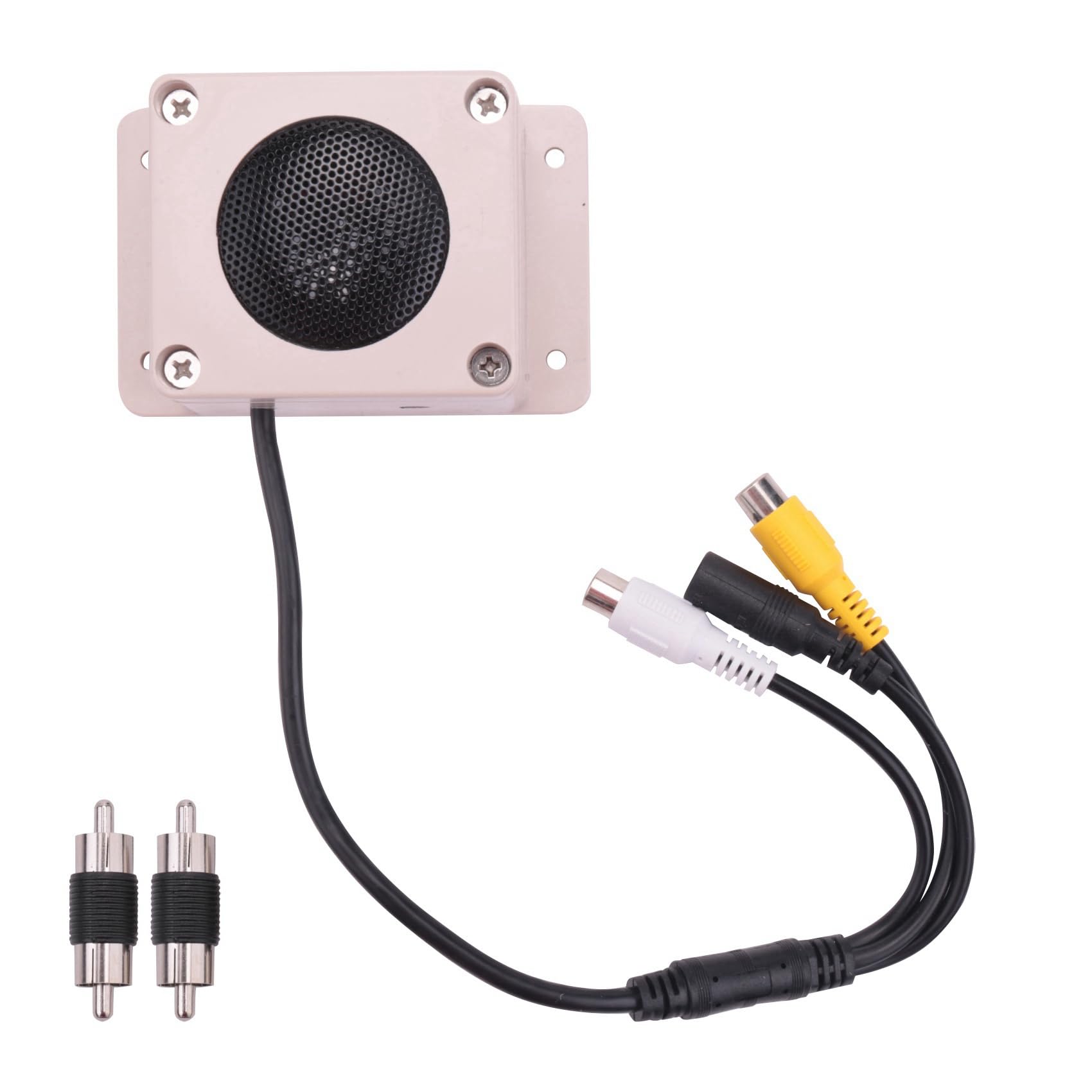 8X Dispositivo De Altavoz De MicróFono para CáMara De Seguridad Impermeable Al Aire Libre para CáMara IP GrabacióN De Audio Interfono De Radio Bidireccional