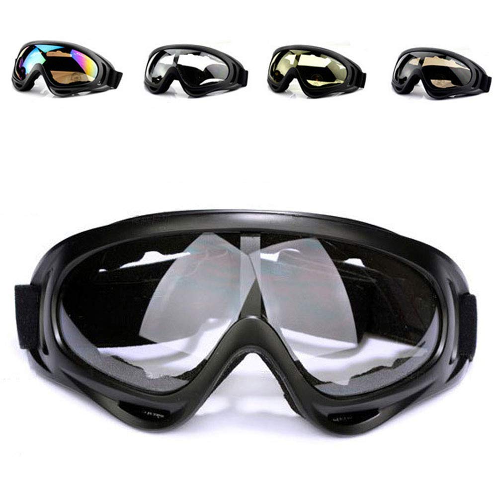 First Choose Anti-Glare Lenses, Ski Goggles, Winter Sport Snowboard Goggles with UV 400 Protection, Snowboard Goggles for Kids, Boys & Girls, Youth, Men & Women, Helmet, Wind Resistance (Transparent)