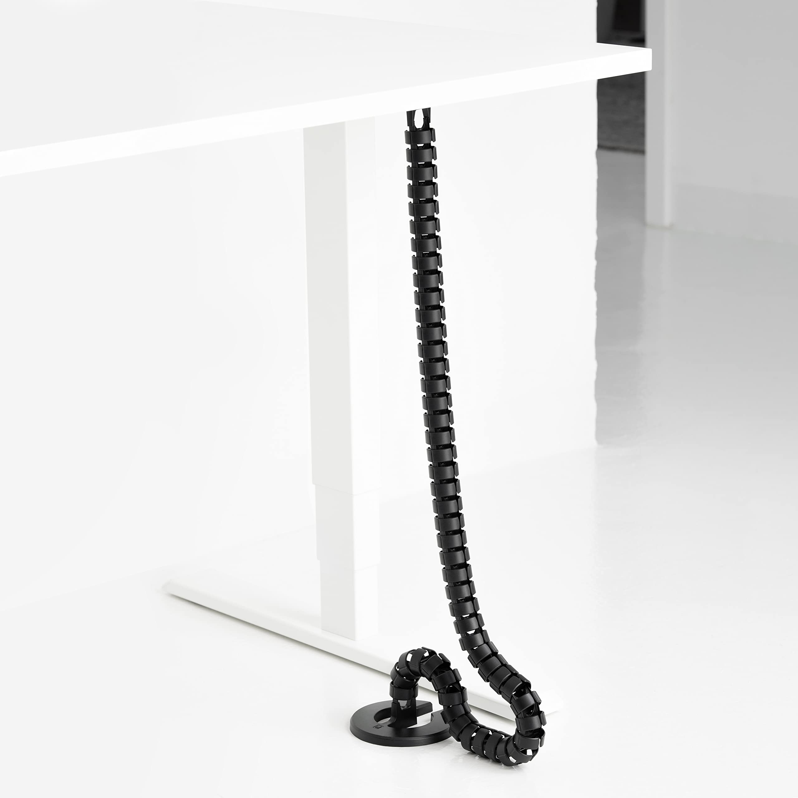 boho office® Chaîne de câbles Slim Line 2.0 pour bureaux assis-debouts avec 62 éléments flexibles…
