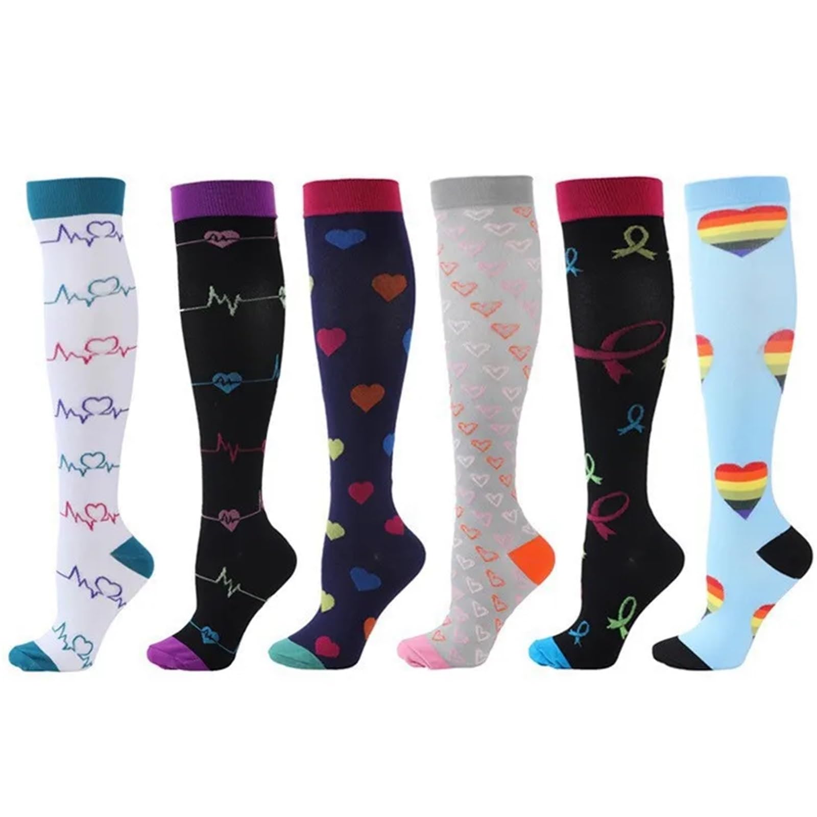 Medias de compresión Calcetines De Compresión For Leggings, Calcetines De Presión For Correr, Fútbol, ​​unisex, Edición Network Red, Calcetines De Presión For Enfermeras, Calcetines For Hombres Para A