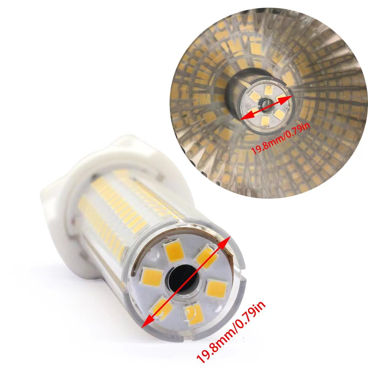 G12 LED Bulb 15W, Bi-Pin Corn Bulb (Equivalent 120W Halogen/Incandescent Bulb), 1500 Lumen - Image 3