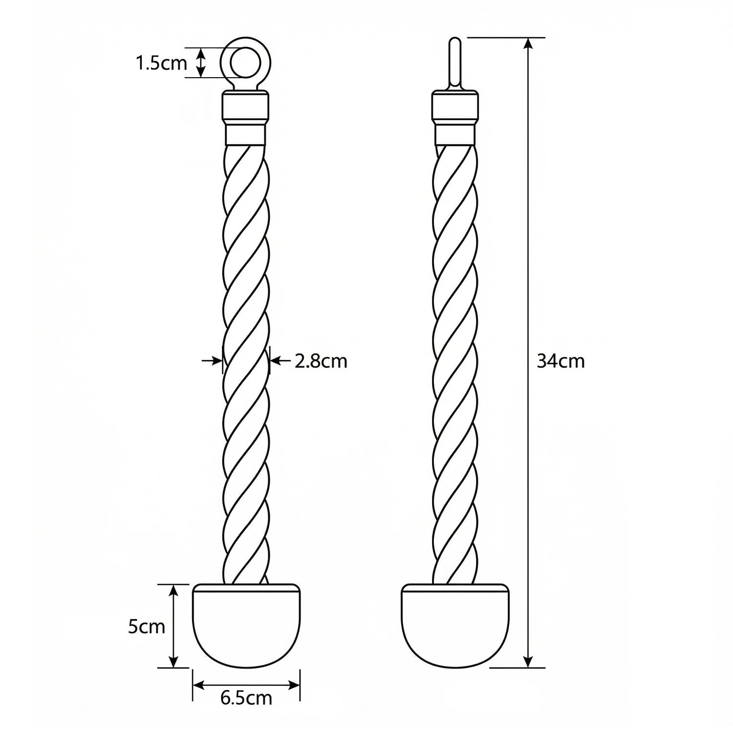 QWORK® Set di Barre LAT, Attrezzo di Allenamento Versatile per tricipiti
