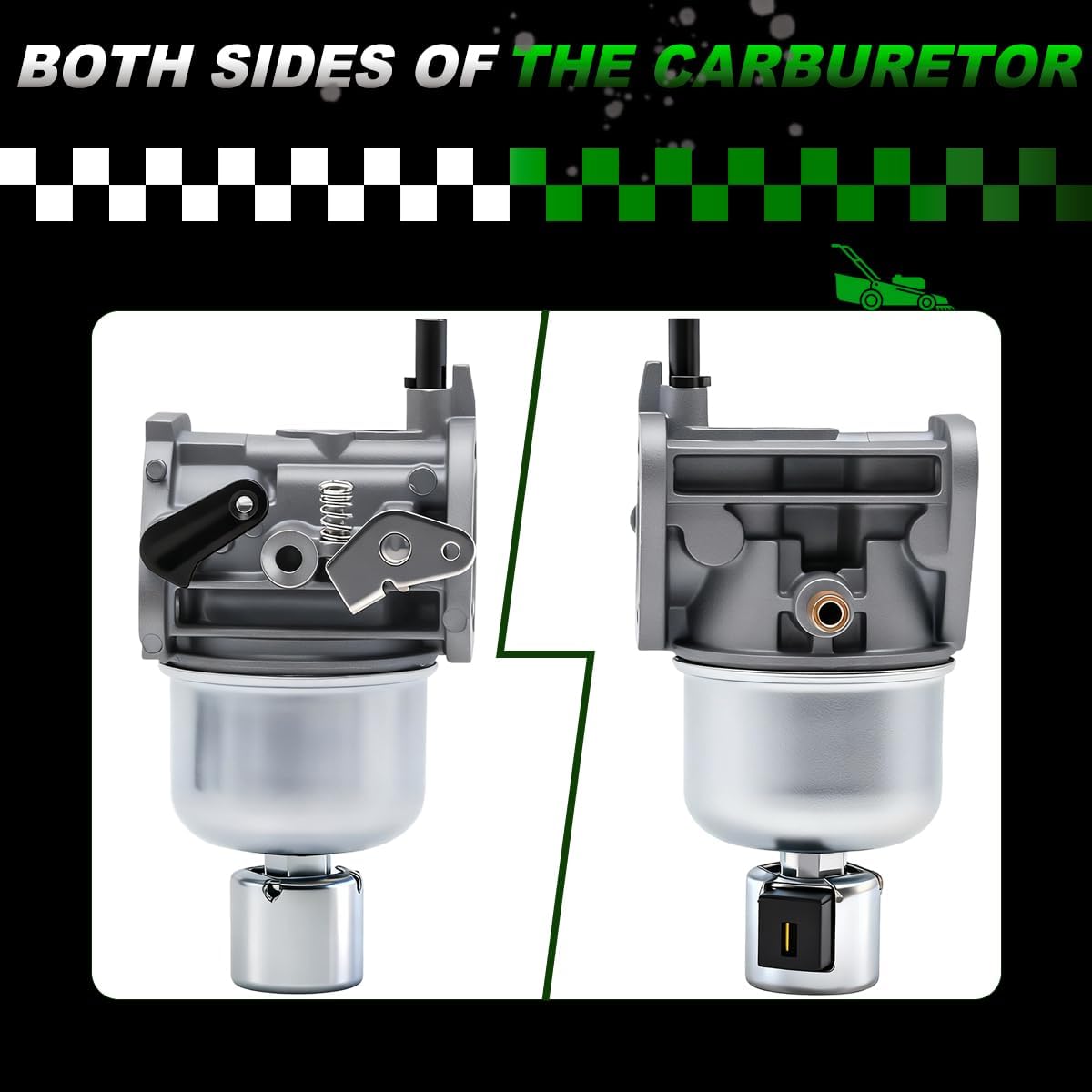15003-7081 Carburetor with Fuel Pump Fit for Kawasaki FH580V FH541V 19Hp 4 Cycle Engines Replaces #15004-7056 15003-7102 15003-7086