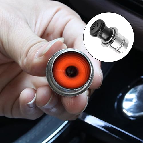 Miniatura 6 de 1 enchufe de montaje de encendedor de cigarrillos de automóvil con calefacción, 1.7 pulgadas x 0.7 pulgadas, repuesto de encendedor de cigarrillos