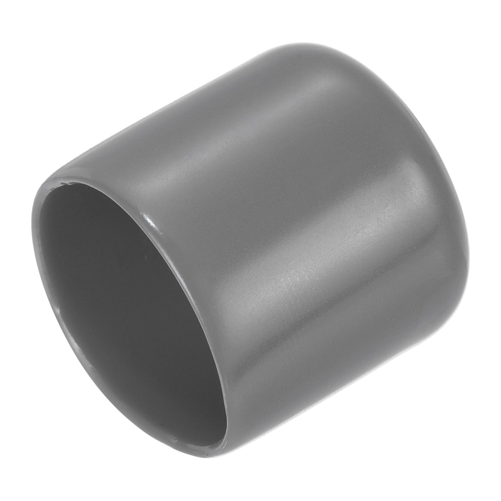 uxcell 20pcs Rubber End Caps 24mm ID Vinyl PVC Round Tube Bolt Cap Cover Screw Thread Protectors Dark Grey