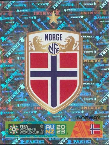 Miniatura 1 de 2023 Panini FIFA Women's World Cup Stickers #22 Team Logo Norway Mini Sticker Soccer Futbol Trading Card