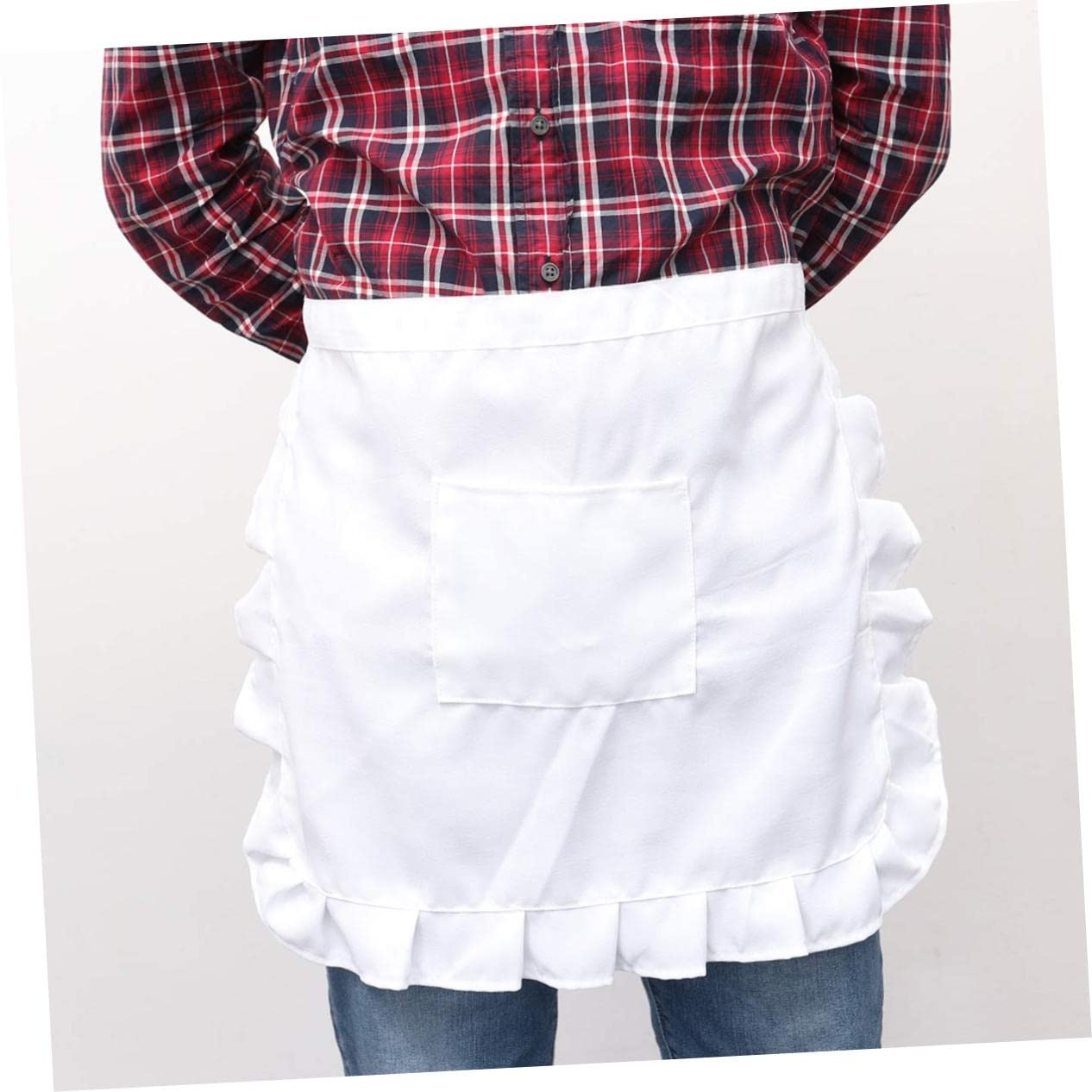Alipis Delantal De Cocina De Poliéster Con Bolsillos Estilo Vintage Para Camareras Y Chefs 12 Unidades