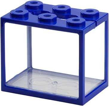 Stackable Bettas Tanks 6 Hole View Texture Desktop Aquarium Suitable for Pet Habitat Small Space Small Tanks