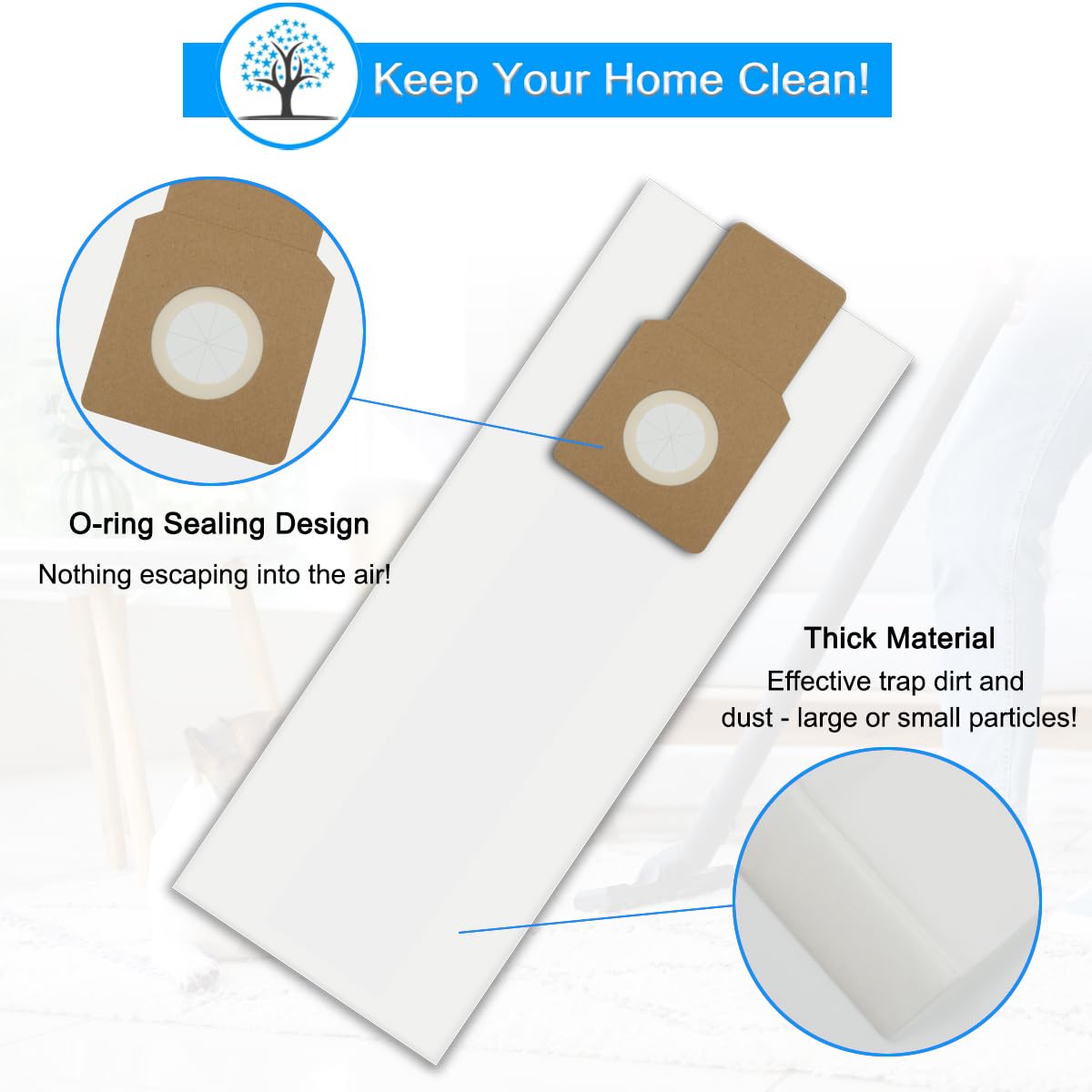 3 Sacchetti Di Ricambio Per Aspirapolvere Kenmore Verticale - Foto 11