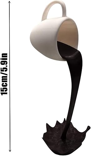 Miniatura 7 de Mini taza de café flotante, decoración de escultura, accesorios de decoración de cocina de cafetería, tazas de café mágicas para café, tazas de café