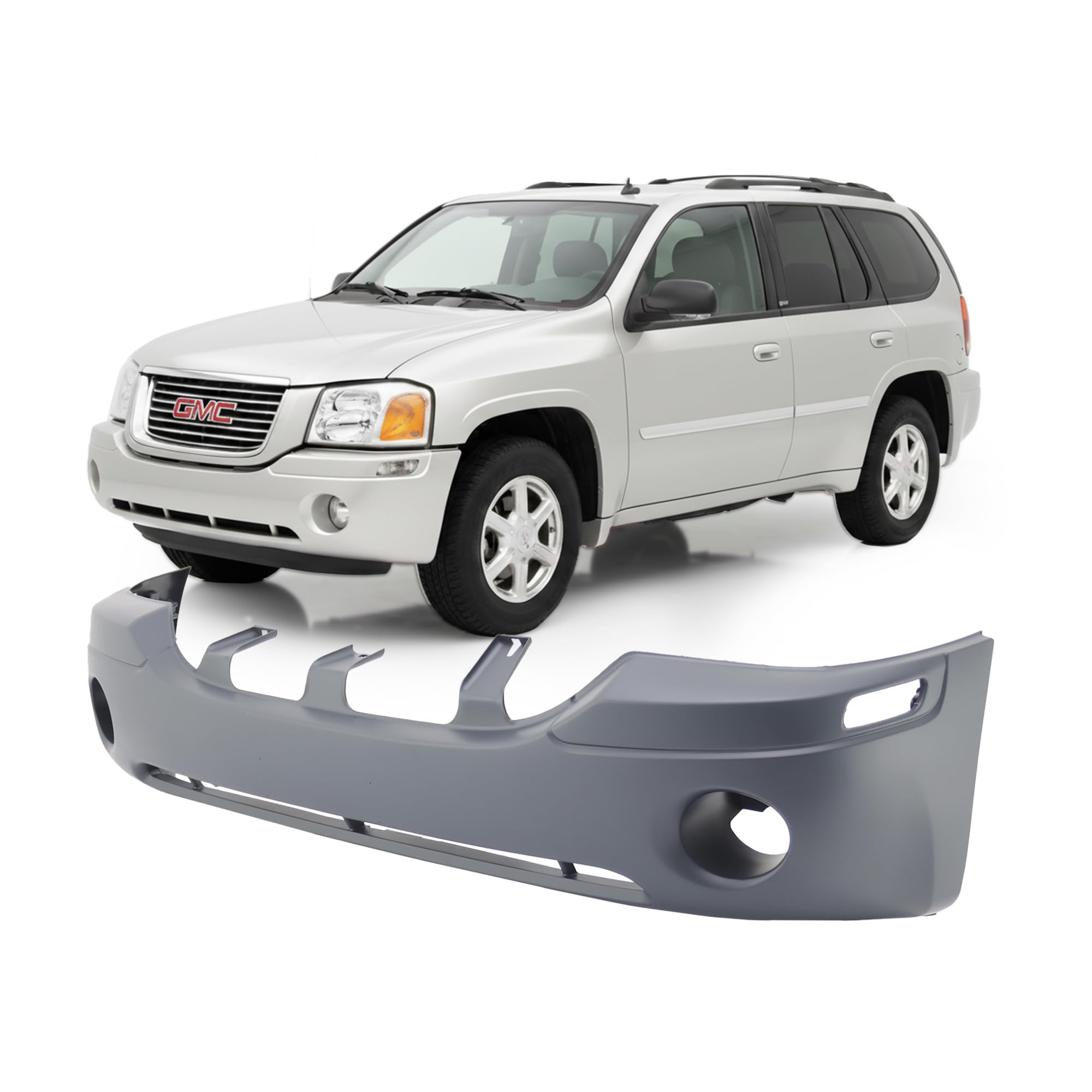 FitParts Compatible with GMC Envoy 2002–2009 Front Bumper Cover