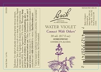 Bach Original Flower Remedies 2-Pack, Open Up to Others" - Agrimony, Water Violet, Homeopathic Flower Essences, Vegan, 20mL Dropper x2