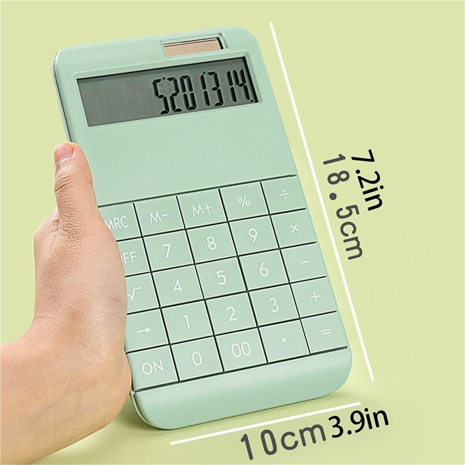 Calcolatrice per Ufficio Calcolatrici con Funzione Standard Calcolatrici da Tavolo 12 cifre Ampio Display LCD for Ufficio Scuola(White)