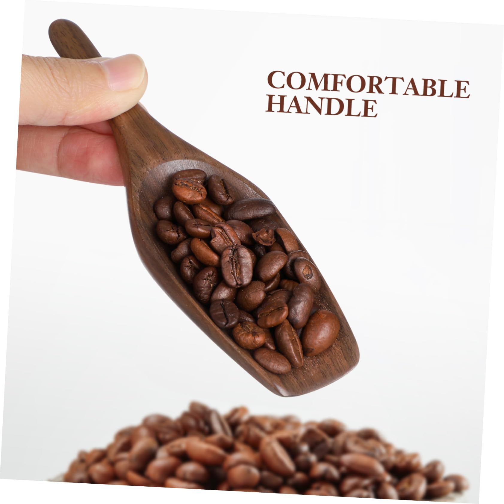 Zerodeko Wood Tablespoon Classical Teaspoon for Tea Use Elegant Natural Finish present for Home Hotel Versatile Kitchen Utensil