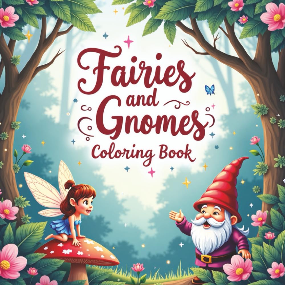 Fairies and Gnomes Coloring Book: A Magical Coloring Adventure for Kids