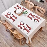 Lot de 4 Sets de Tables PVC Lavables Antidérapant Résistant à l'usure à la Chaleur,Graphique Coupe Poulet Bovins Viande Coupes Diagramme Diagrammes Boucher Sché,Facile à Nettoyer et Stocker, 45cmx30cm