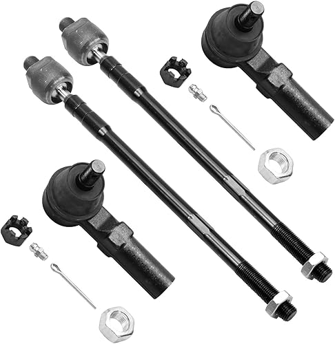 Miniatura 41 de Detroit Axle - Barras de acoplamiento delanteras 4WD para Dodge Dakota 2000-2004 Durango 2000-2003 2 extremos de barra de acoplamiento internos 2