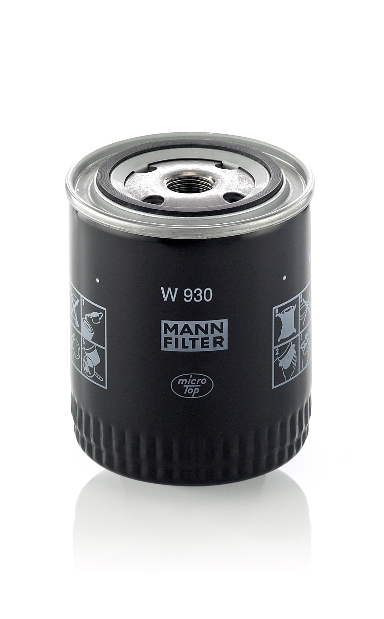 MANN-FILTER W 930/26 Filtro Olio – Qualità Originale, Per Auto E Veicoli Commerciali – Dimensioni: 94x62x72 Mm, Filetto 3/4-16 UNF